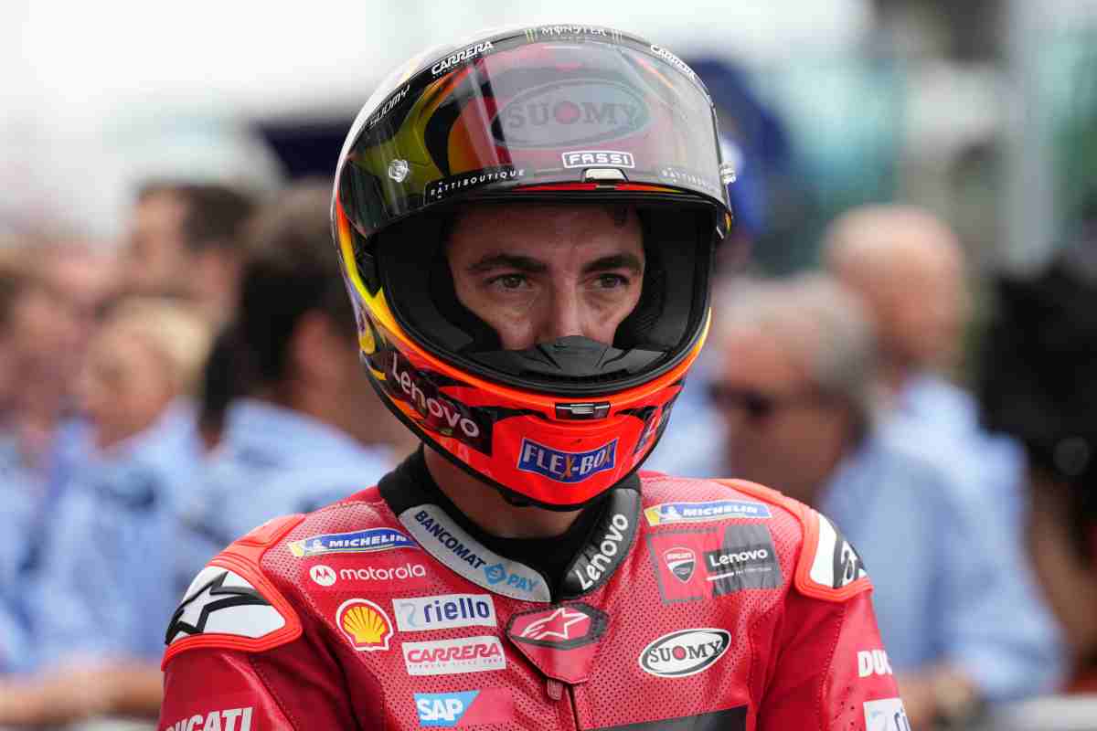 Bagnaia, frattura all'astragalo