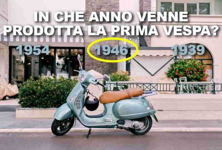 Vespa Piaggio quando è nata la prima