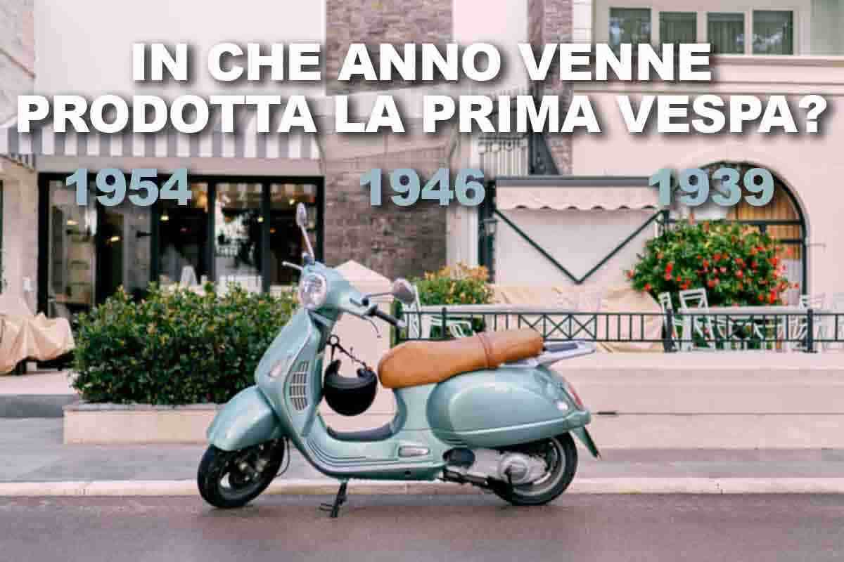 Vespa Piaggio quando è nata la prima 