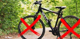 bicicletta senza ruote
