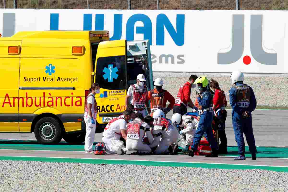 Incidente Superbike Donington