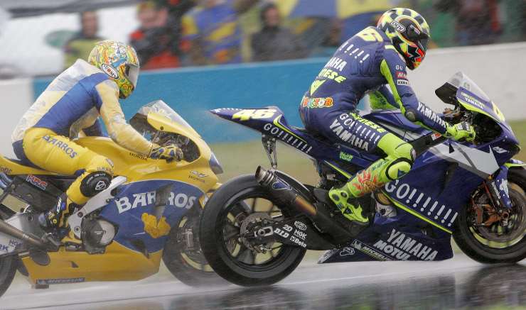 Valentino Rossi Alex Barros amici e rivali