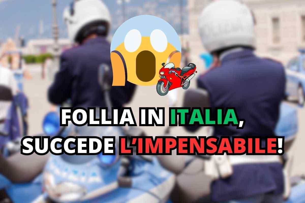 Due motociclisti provano a scappare dalla Polizia