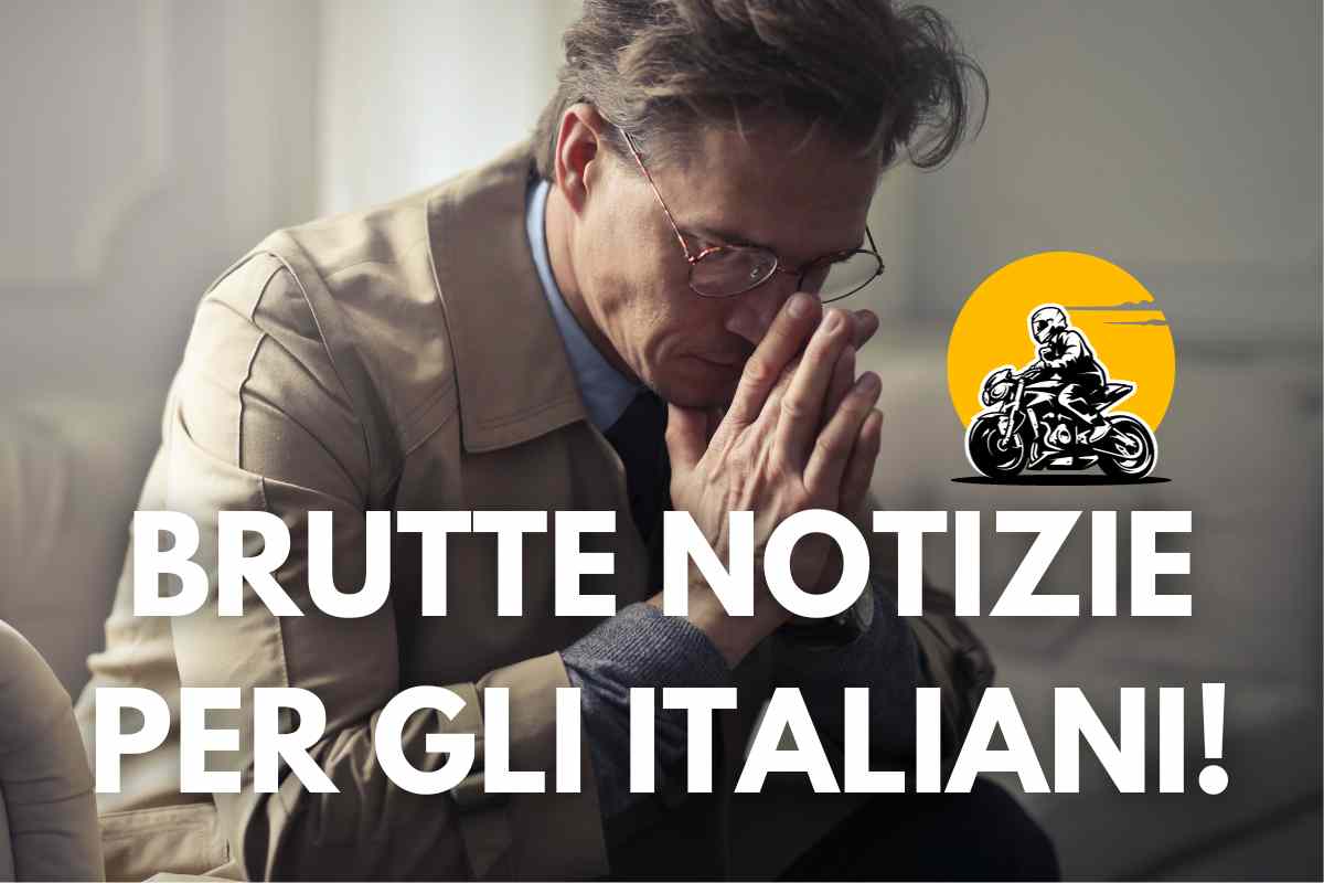 Brutte notizie per motociclisti italiani