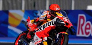 Marquez ed il suo staff in Ducati