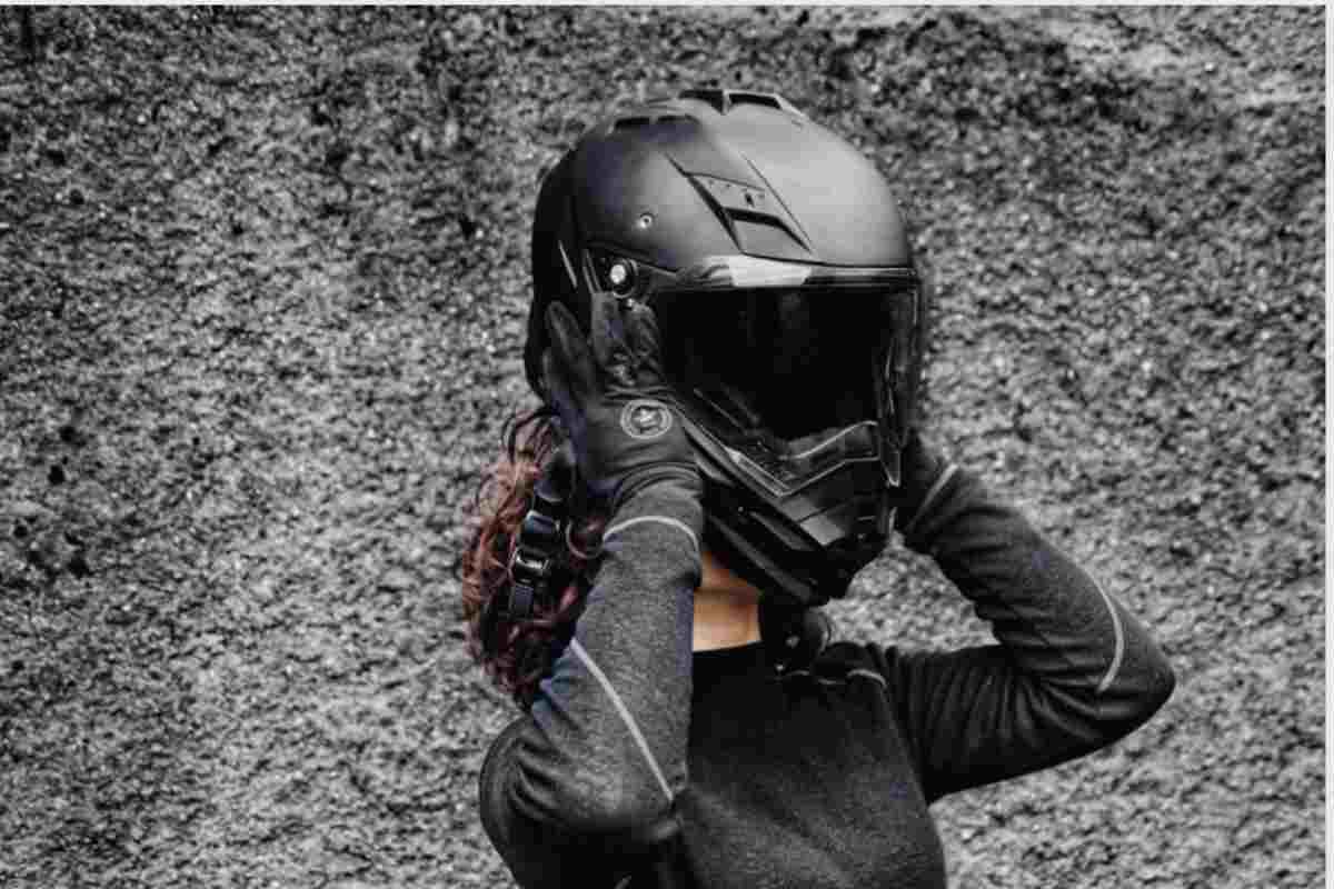 donna casco moto
