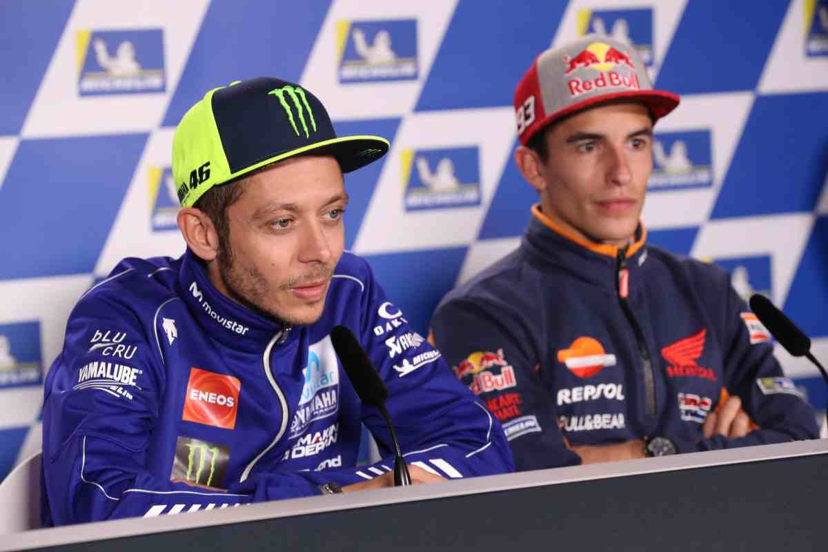 Valentino Rossi e Marc Marquez che paragone