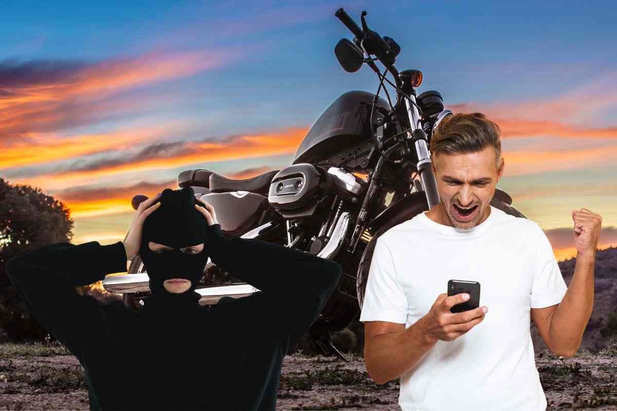 La tecnologia aiuta a recuperare la moto rubata