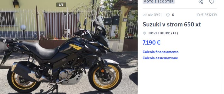 Suzuki V Strom 650, l'occasione non durerà a lungo