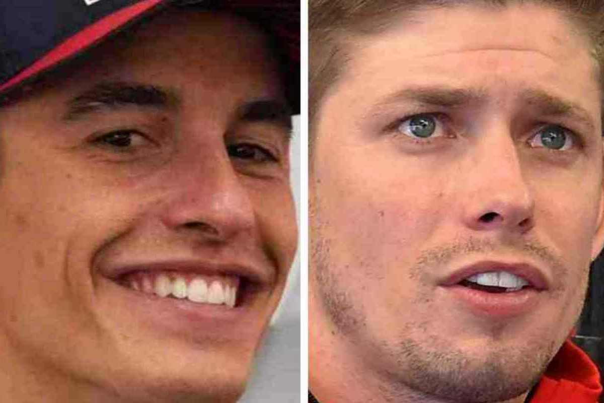 Marc Marquez e Casey Stoner che bordata