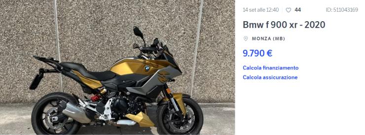 BMW F 900 XR occasione usato