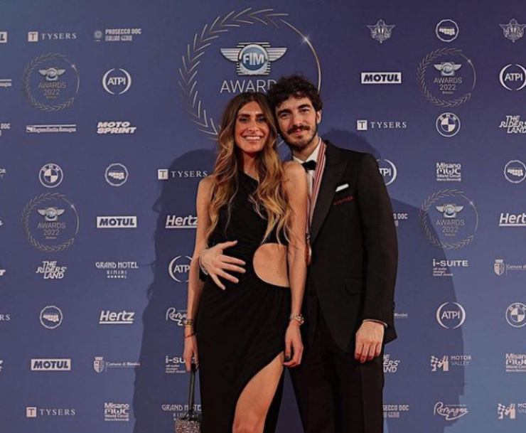 Domizia Castagnini Pecco Bagnaia matrimonio campione MotoGP