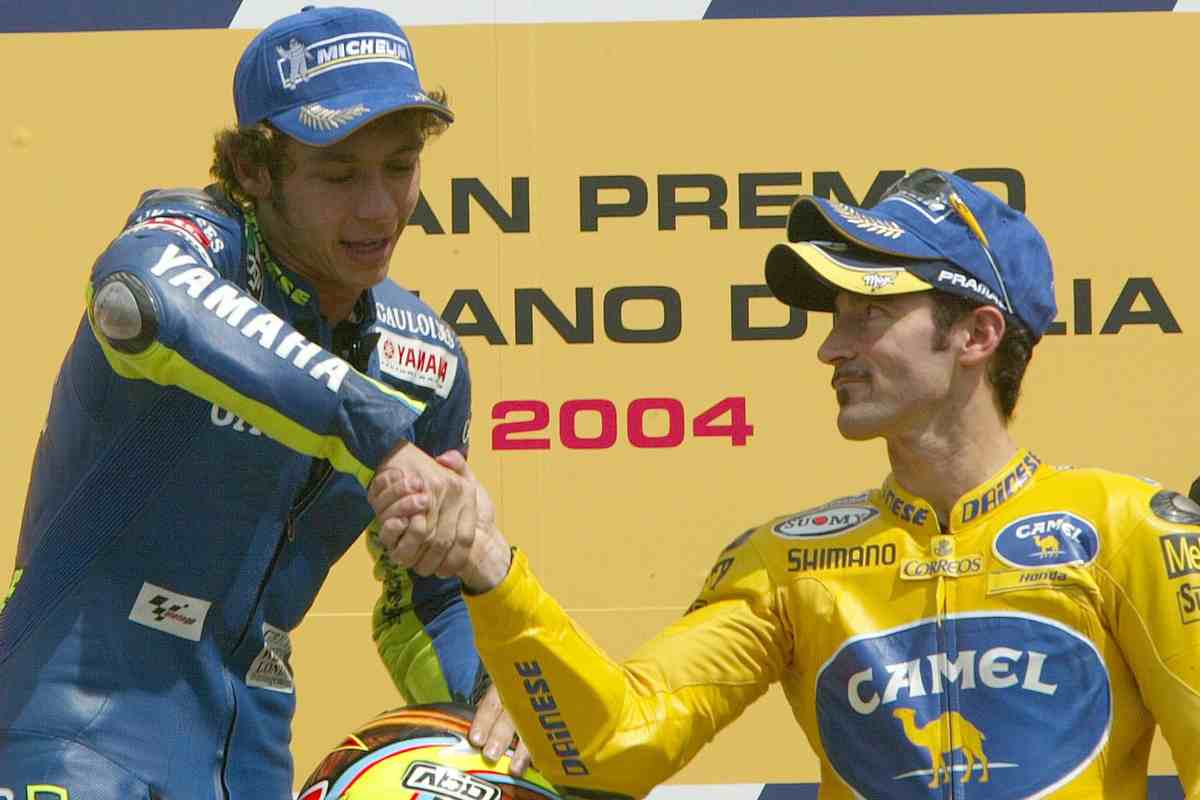 Valentino Rossi Maxi Biaggi infortunio amici polemica