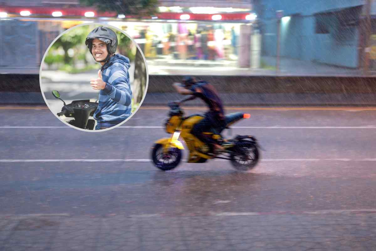 Sicurezza in moto durante la pioggia