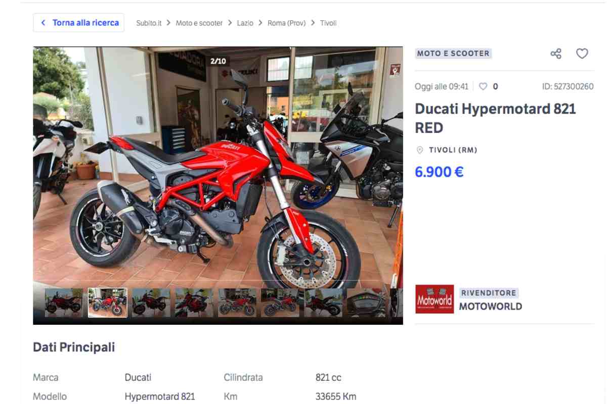 Ducati Hypermotard usato in vendita