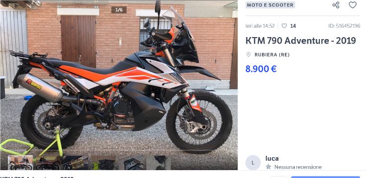 KTM 790 Adventure in vendita