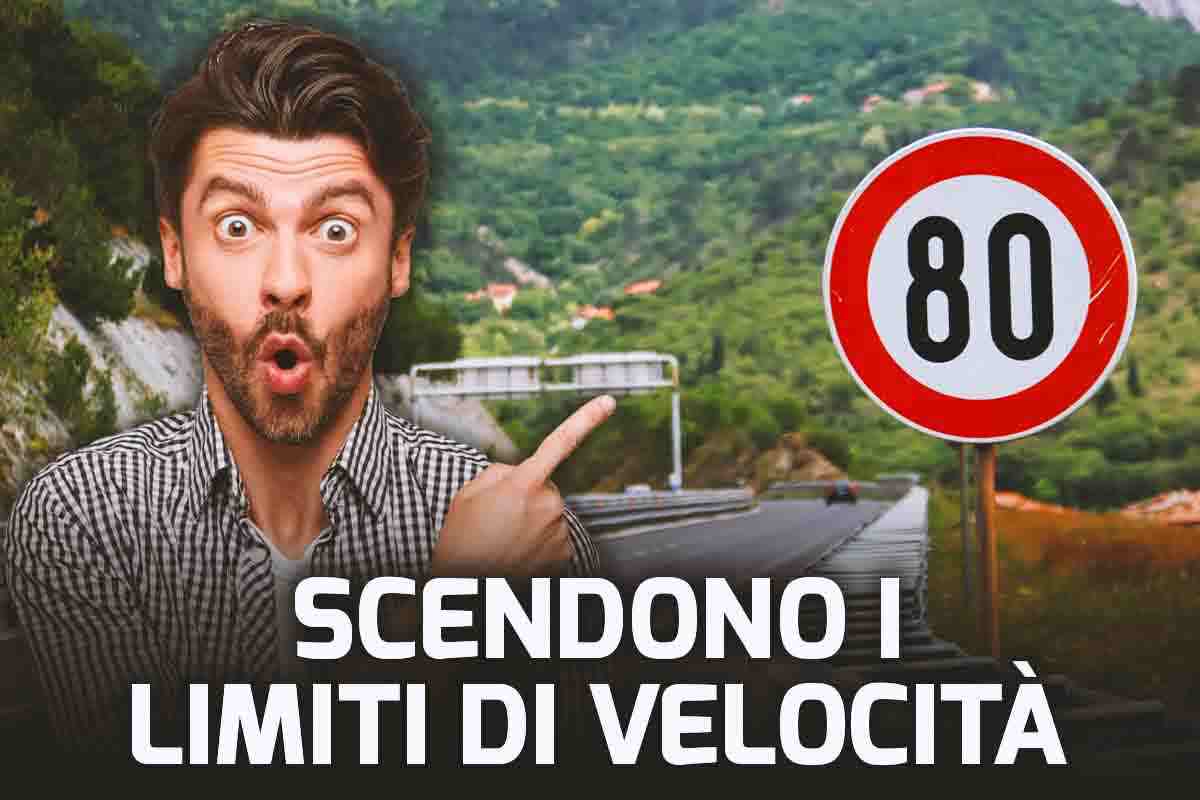 Scende il limite di velocità in una città in italia