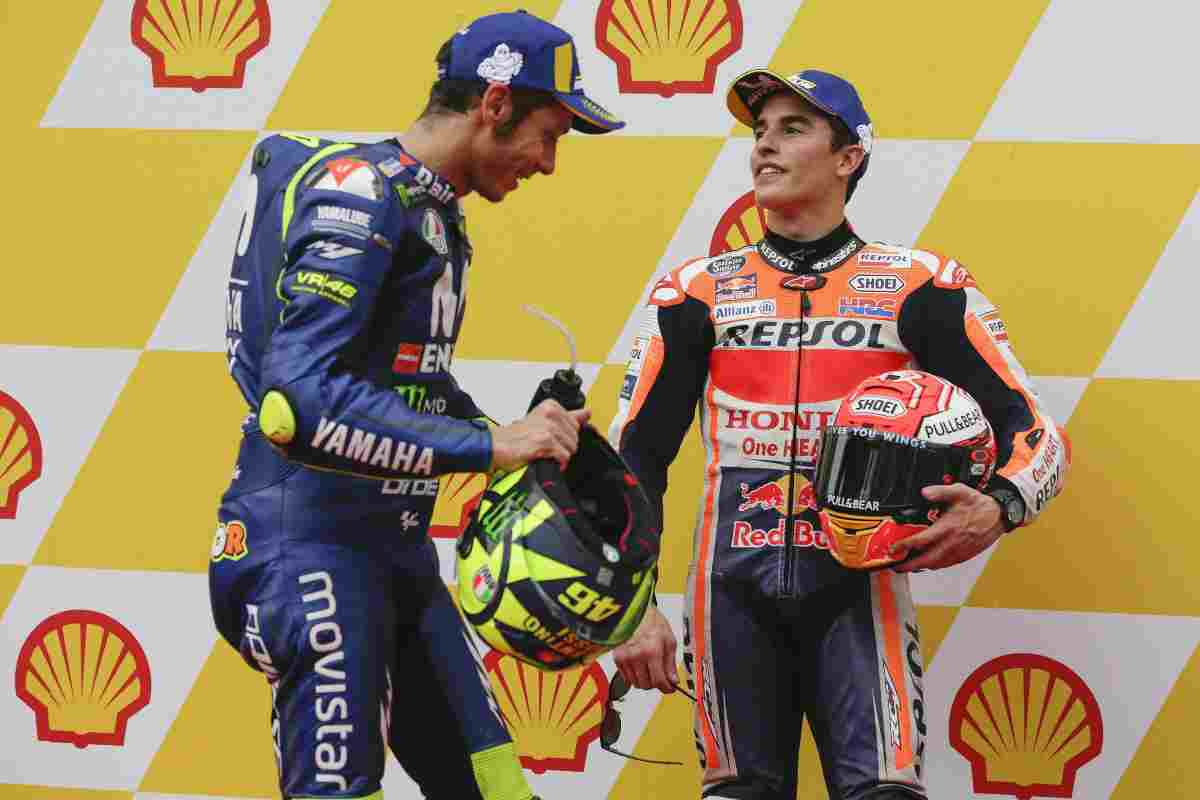 Rossi e Marquez ancora rivali