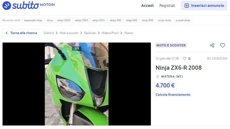 offerta annuncio ninja