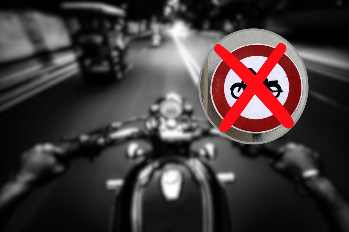 Il divieto per le moto è stato revocato