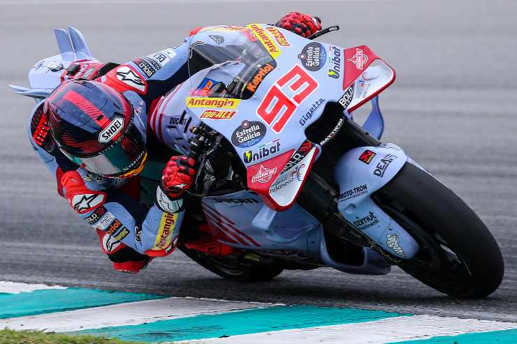 Marc Marquez duro colpo infortunio braccio destro Gresini Ducati 2024 MotoGP