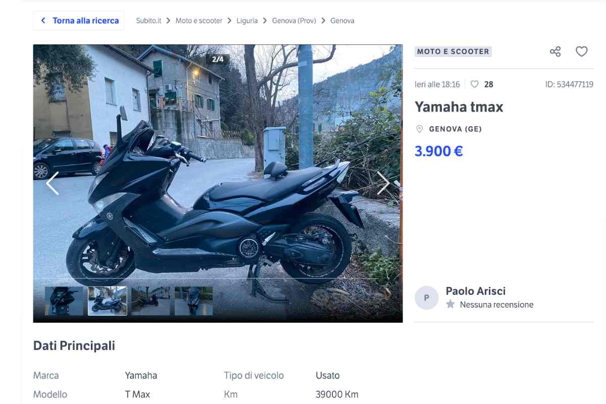 Tmax usato in vendita su Subito