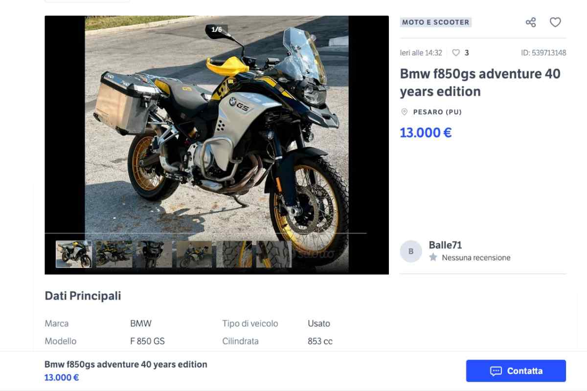 BMW GS in super offerta