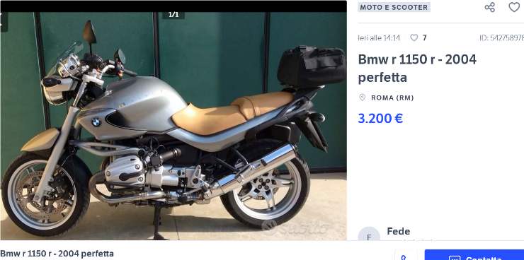 BMW R 1150 R che prezzo