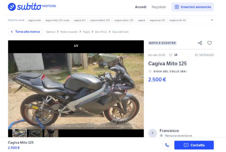 Cagiva Mito, una offerta imprendibile