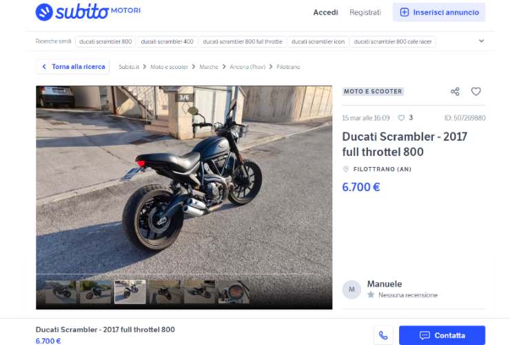 Ducati, una offerta sensazionale