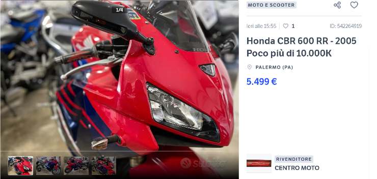 Honda CBR che sconto