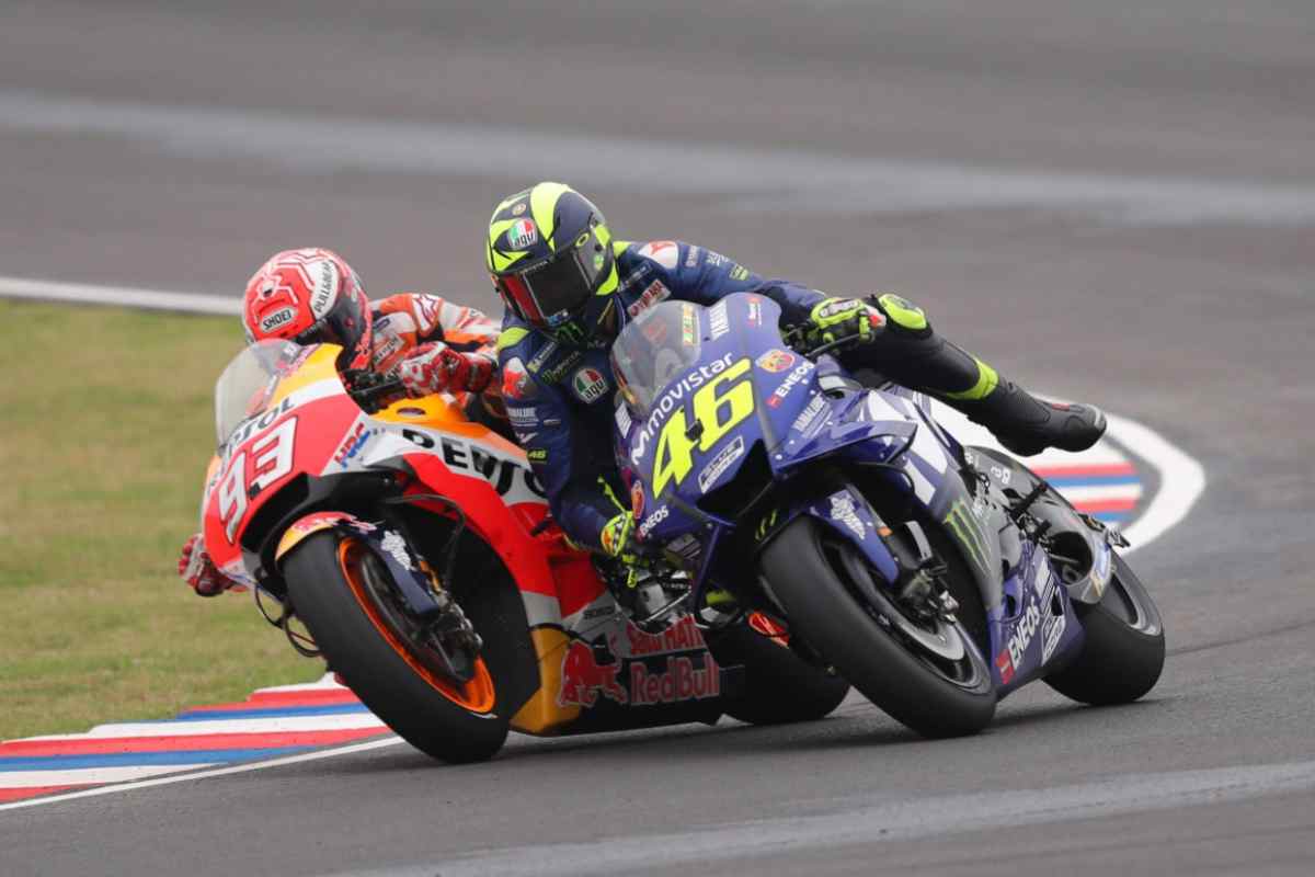 Il confronto tra Marc Marquez e Valentino Rossi