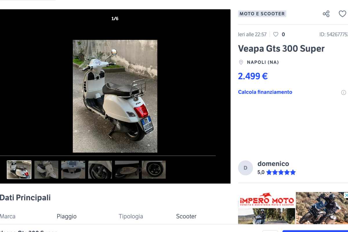 Vespa in offerta a un prezzo pazzesco 