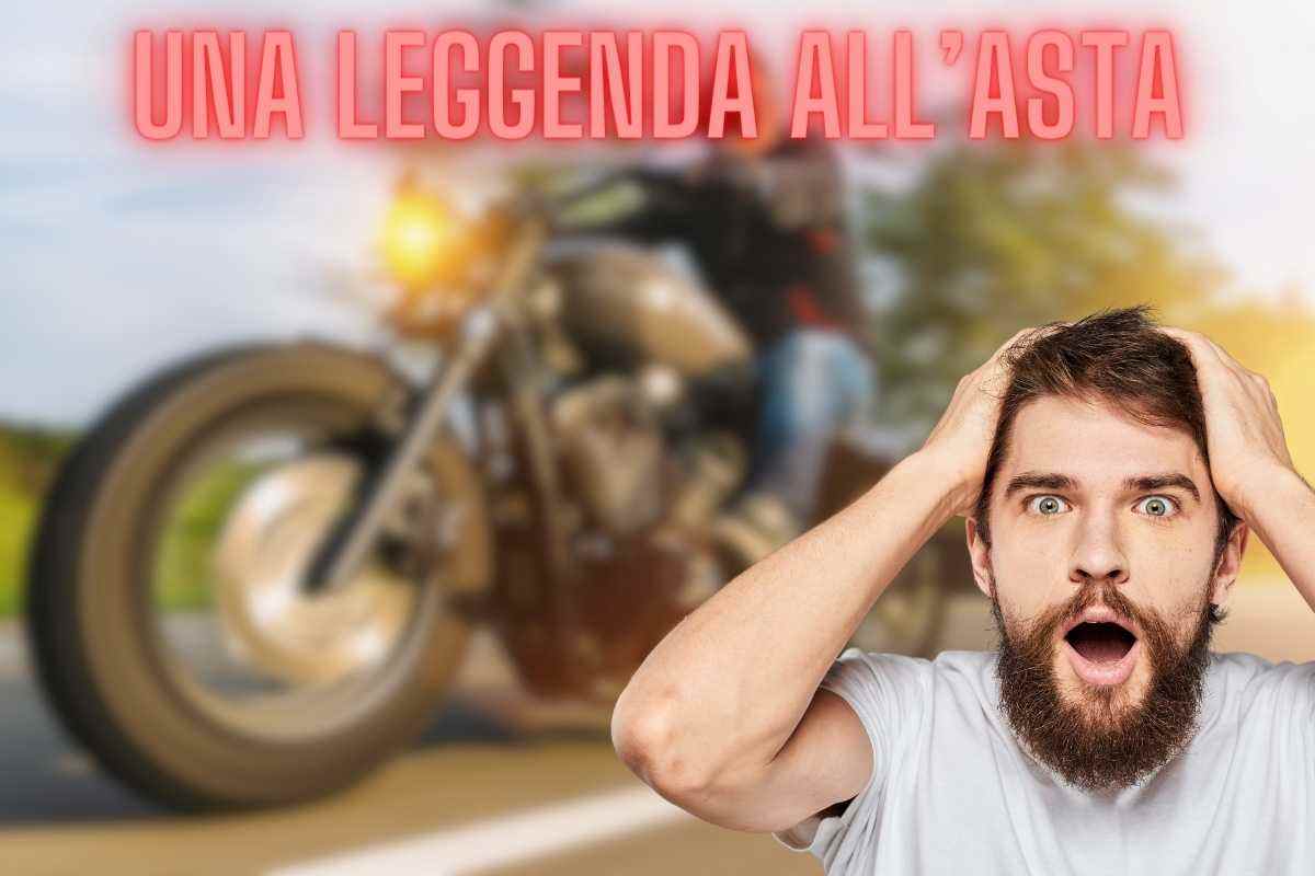 Storica moto inglese all'asta