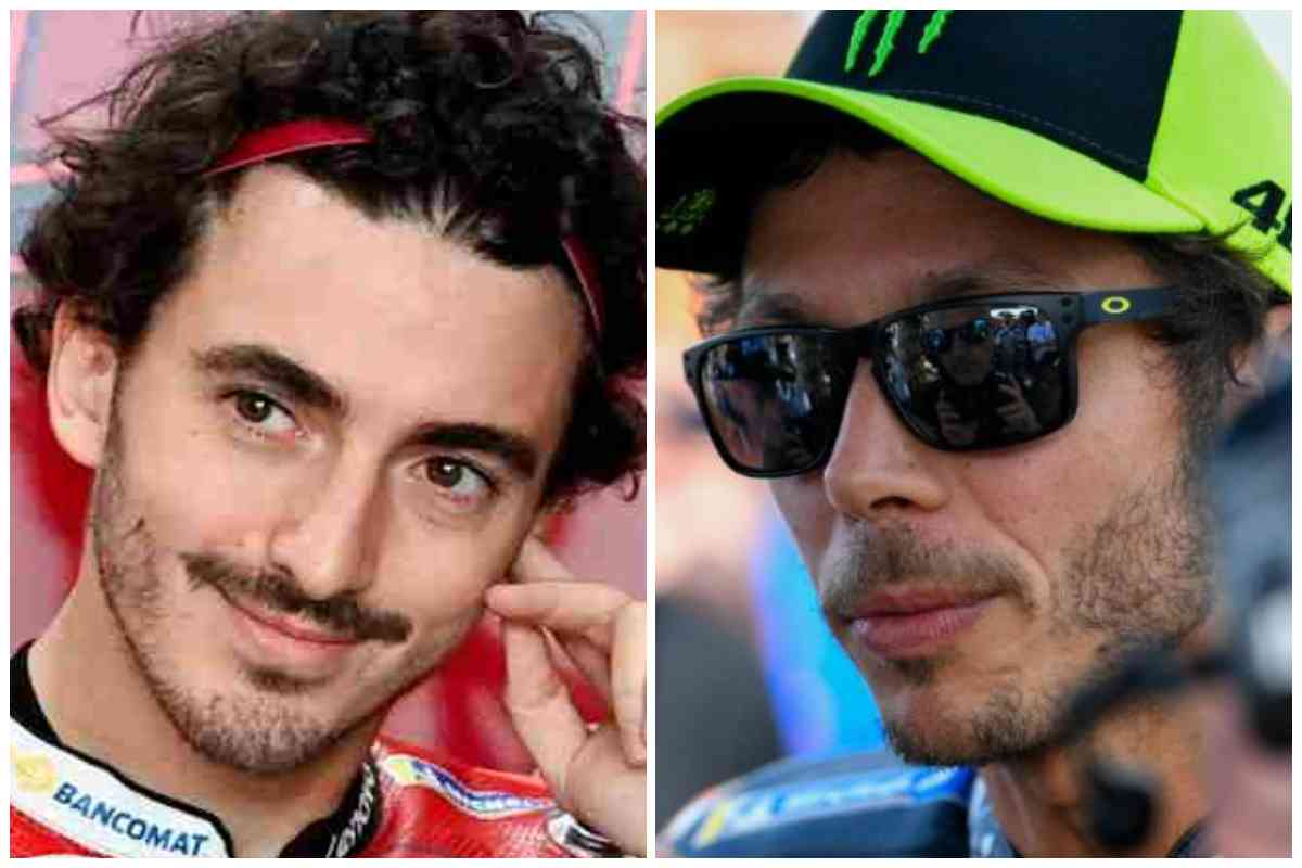 Pecco Bagnaia e Valentino Rossi che immagini