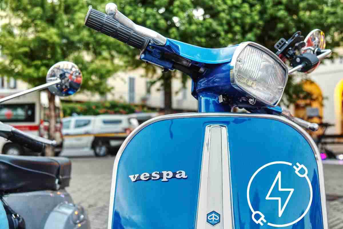 Vespa elettrica, la trasformazione è da togliere il fiato