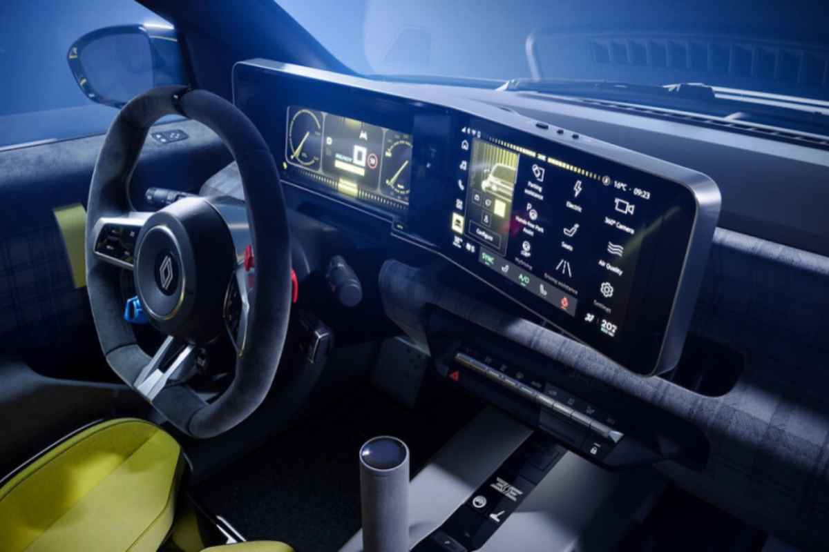 Gli interni della Renault 5 Turbo 3E