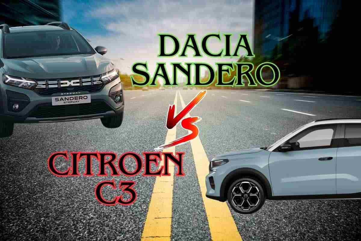 La Dacia Sandero contro la Citroen C3, scopriamo qual è meglio