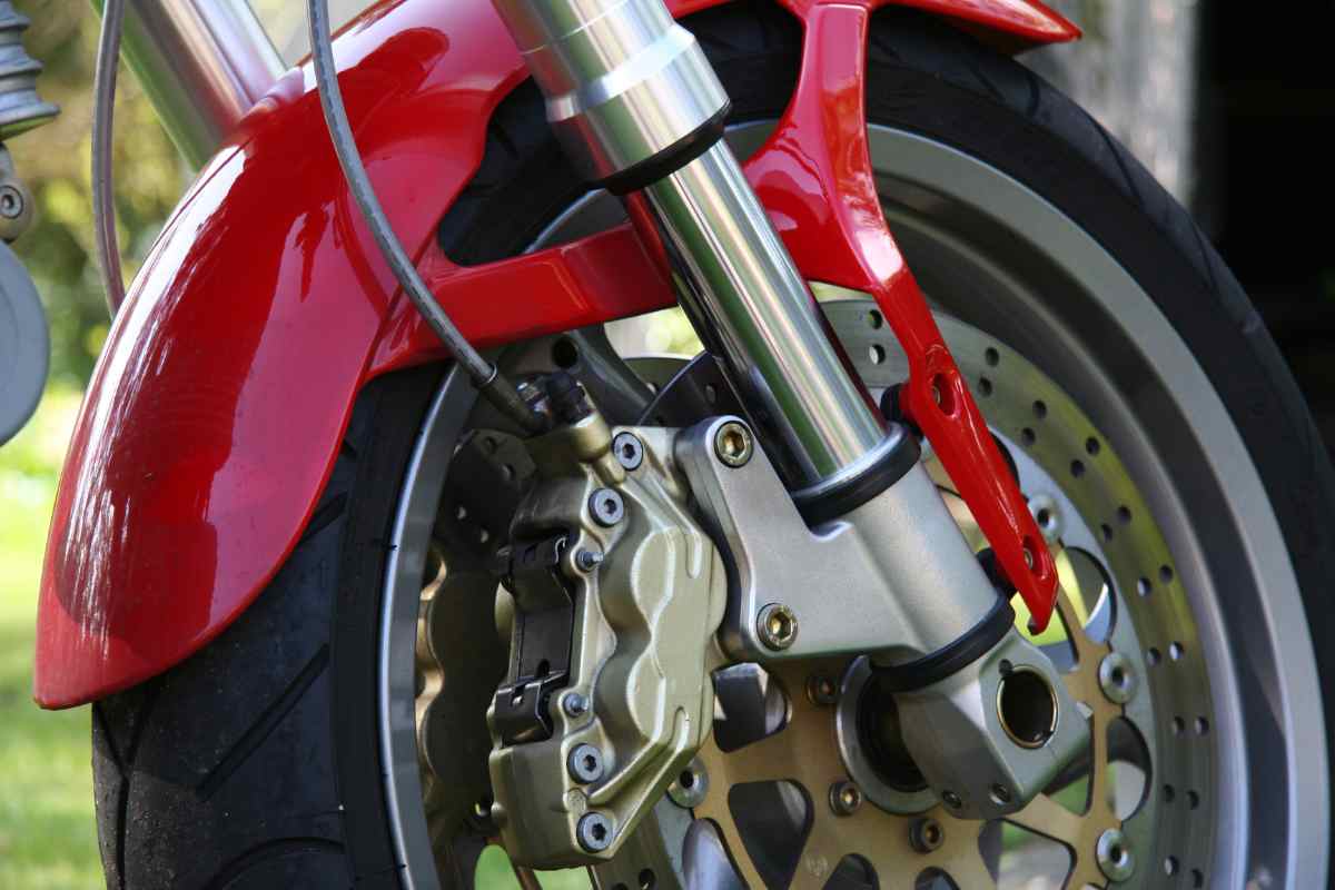 Freno della ruota di una moto