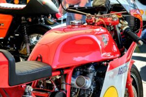 In dettaglio di una MV Agusta