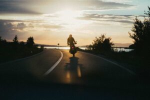 Una moto in viaggio