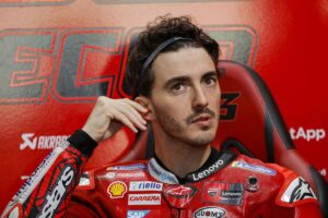 Pecco Bagnaia nel box Ducati