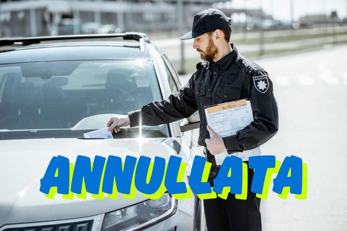 Polizia multa vigile annullamento