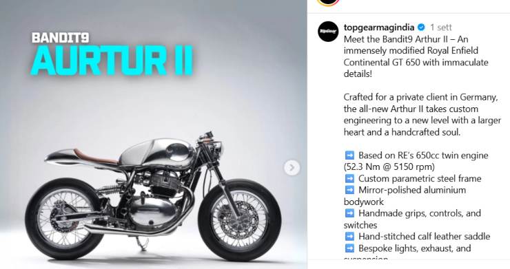 Moto Vietnam Bandit9 Arthur II Royal Enfield