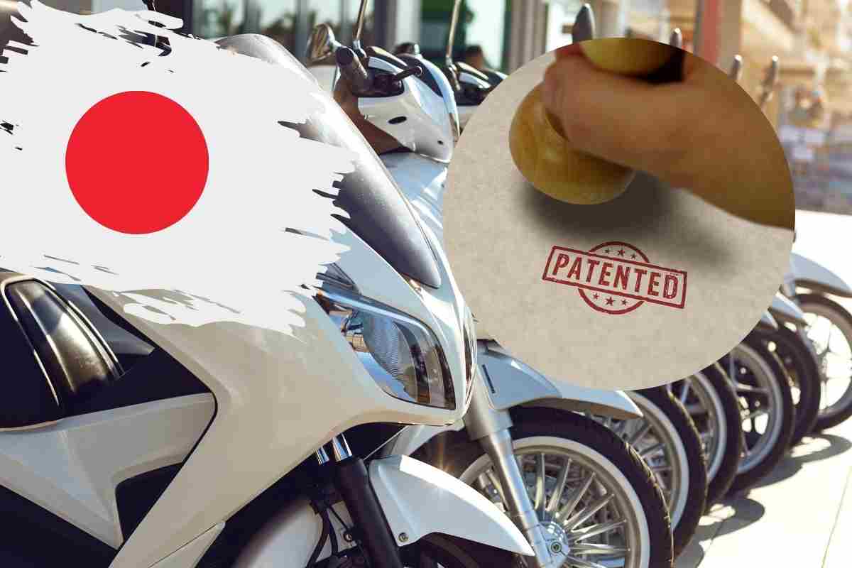 brevetto moto giappone bandiera