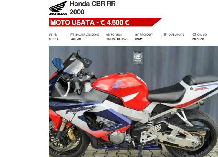 honda cbr rr 2000