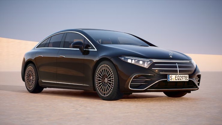 Mercedes EQS novità auto Germania volante