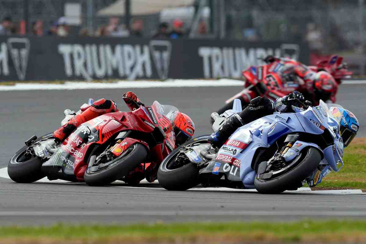 Aprilia Silverstone MotoGP Gran Bretagna Ducati Marquez Bagnaia