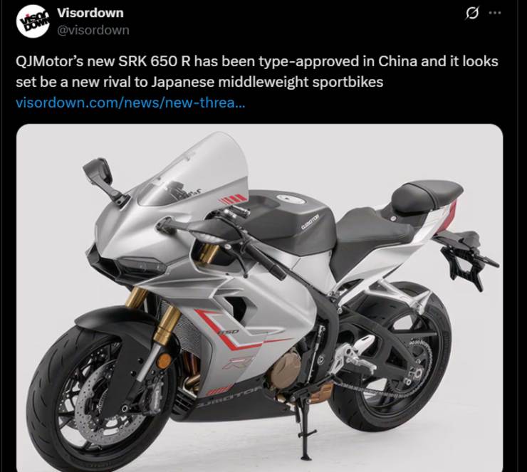 Moto Cina QJ Motor 650 SRK R