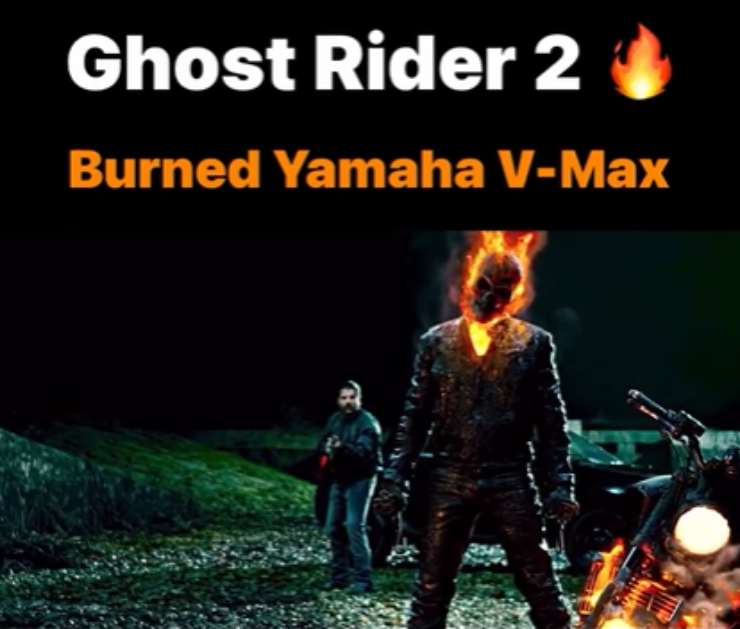 Yamaha Vmax Ghost Rider film